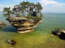 Необычный остров на озере Гурон, штат Мичиган. 